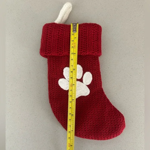 Red Knit Pet Stocking - Picture 3 of 3